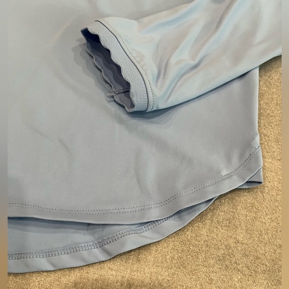 [XL] Peter Millar Women Opal Sky Blue L/S Polo Jersey Shirt UPF50 - Picture 7 of 12